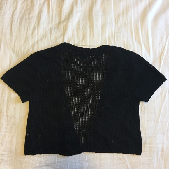 Macy’s Elementz Small Black Cardigan Mini Jacket - Picture 3 of 6
